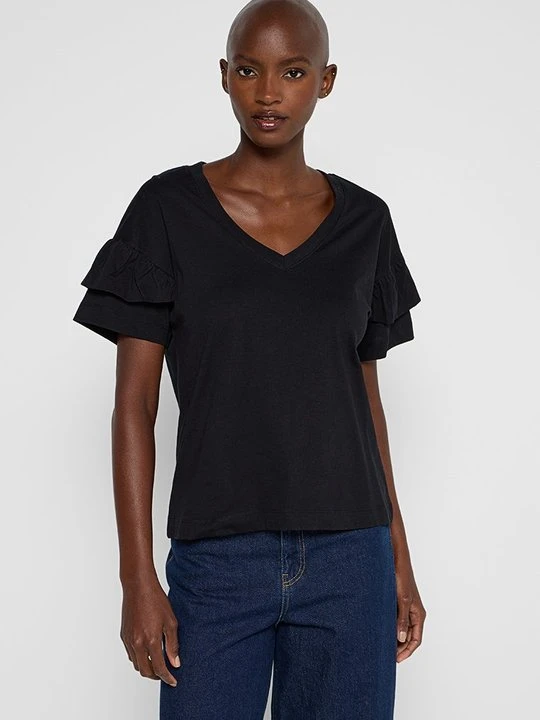 Zdjęcie produktu T-shirt basic Selected czarny