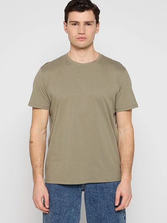 Zdjęcie produktu T-shirt basic Selected oliwkowy
