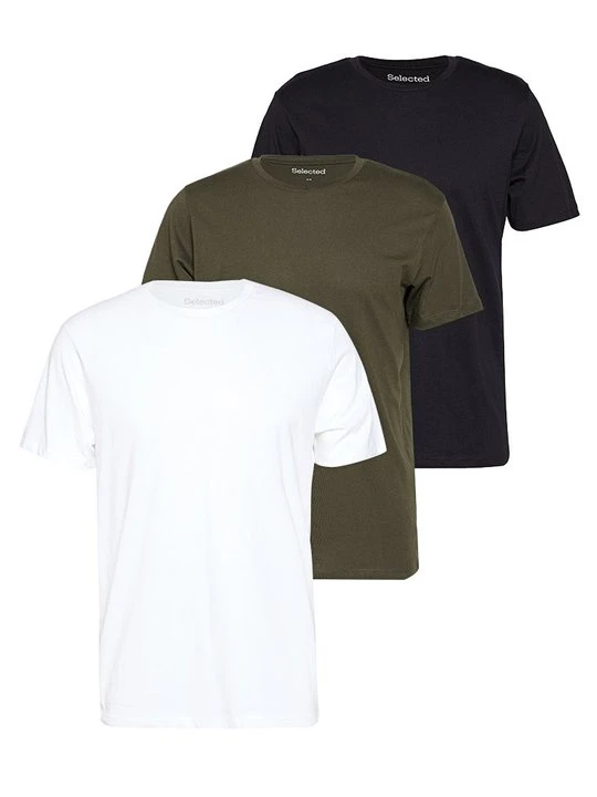 Zdjęcie produktu T-shirt basic Selected ciemnozielony