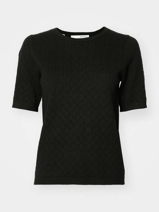 Zdjęcie produktu T-shirt basic Selected czarny
