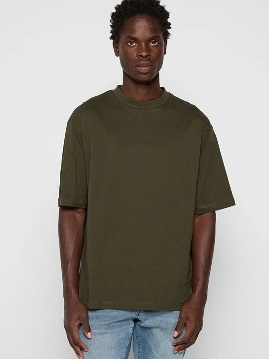 Zdjęcie produktu T-shirt basic Selected oliwkowy