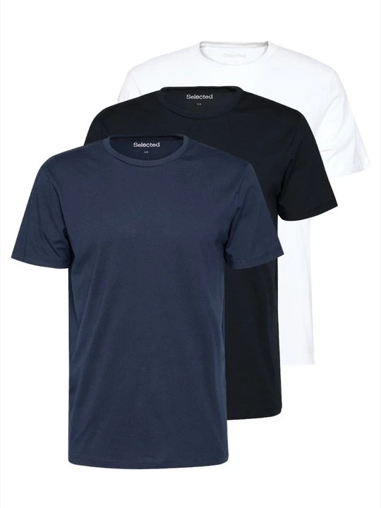 Zdjęcie produktu T-shirt basic Selected granatowy