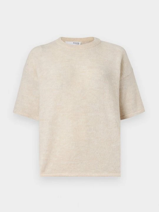 Zdjęcie produktu T-shirt basic Selected mleczny