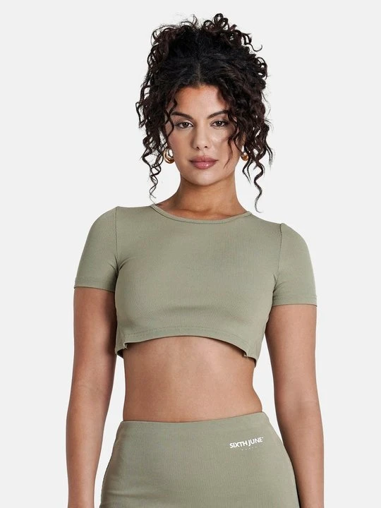 Zdjęcie produktu T-shirt basic Sixth June khaki