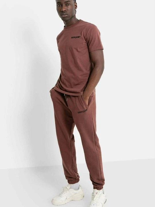 Zdjęcie produktu T-shirt basic Sixth June brązowy