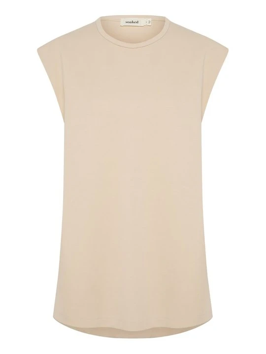 Zdjęcie produktu T-shirt basic Soaked in Luxury beżowy