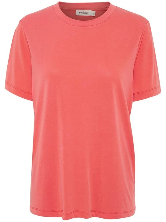 Zdjęcie produktu T-shirt basic Soaked in Luxury koralowy