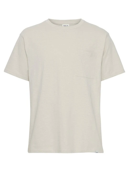 Zdjęcie produktu T-shirt basic !solid beżowy melanż
