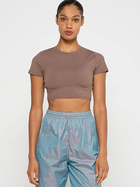 Zdjęcie produktu T-shirt basic Stradivarius brązowy