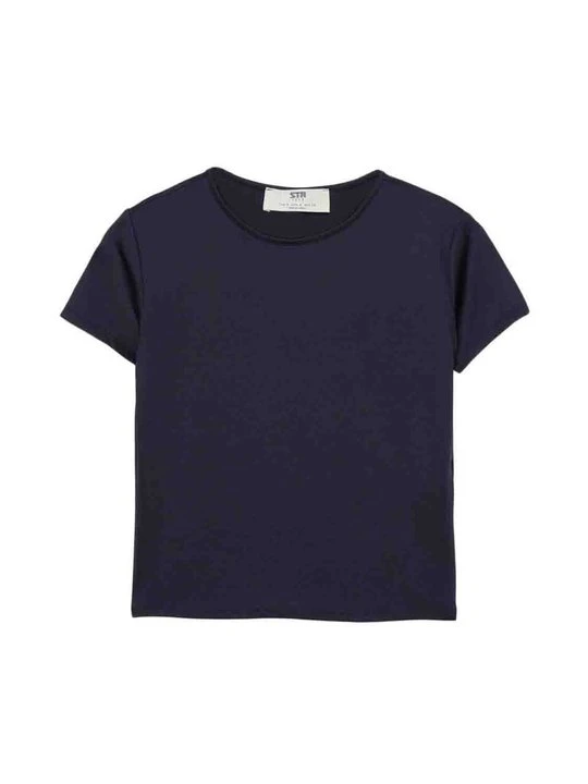 Zdjęcie produktu T-shirt basic Stradivarius granatowy