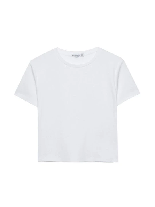 Zdjęcie produktu T-shirt basic Stradivarius biały