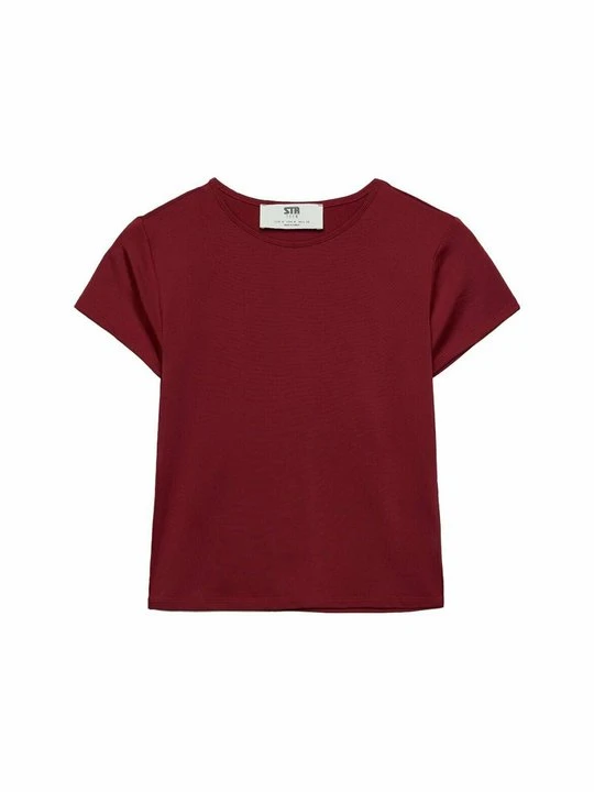 Zdjęcie produktu T-shirt basic Stradivarius czerwony