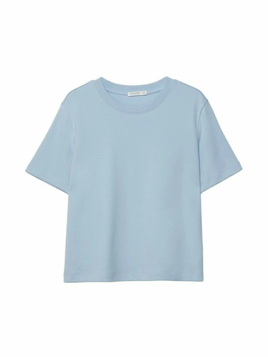 Zdjęcie produktu T-shirt basic Stradivarius jasnoniebieski