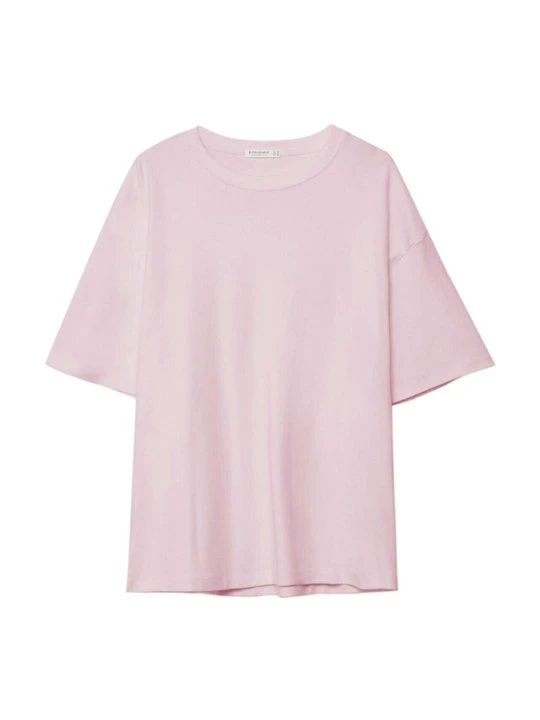 Zdjęcie produktu T-shirt basic Stradivarius jasnoróżowy