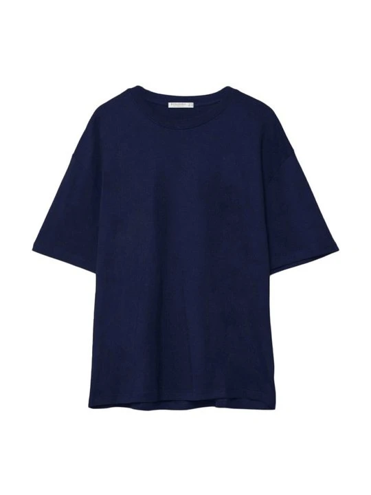 Zdjęcie produktu T-shirt basic Stradivarius granatowy