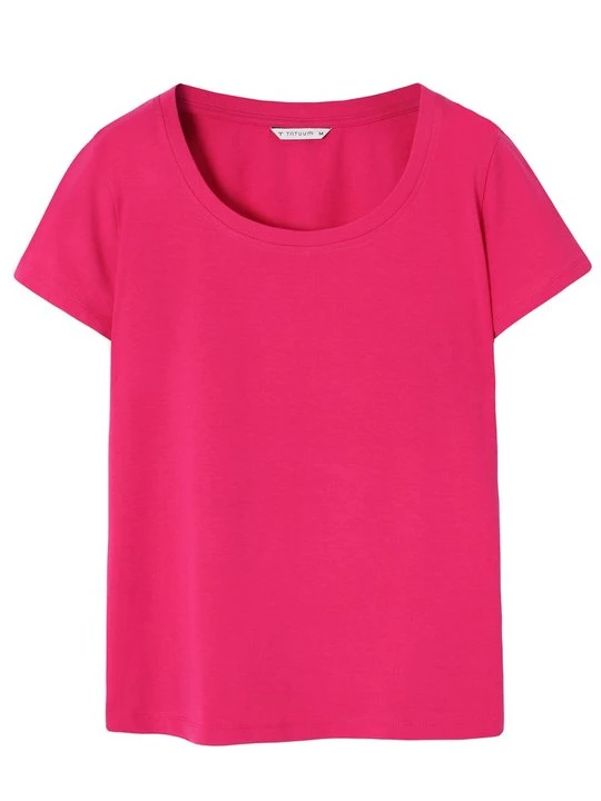 Zdjęcie produktu T-shirt basic Tatuum różowy melanż
