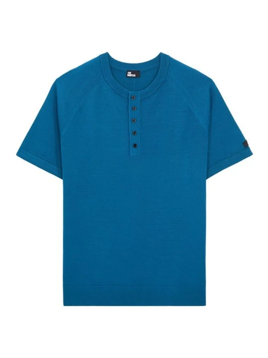 Zdjęcie produktu T-shirt basic The Kooples niebieski
