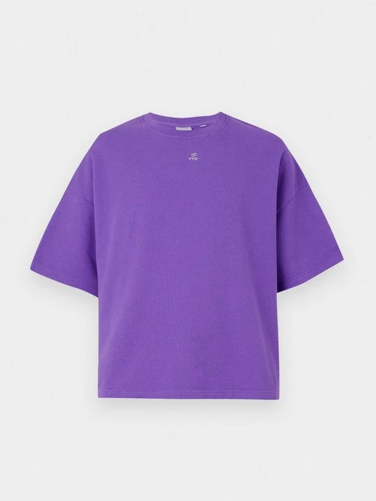 Zdjęcie produktu T-shirt basic The Tracksuit Club fioletowy