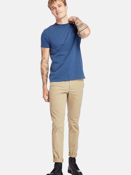 Zdjęcie produktu T-shirt basic Timberland niebieski denim