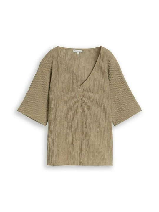 Zdjęcie produktu T-shirt basic Tom Tailor oliwkowy