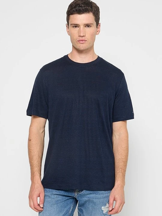 Zdjęcie produktu T-shirt basic Tommy Hilfiger granatowy