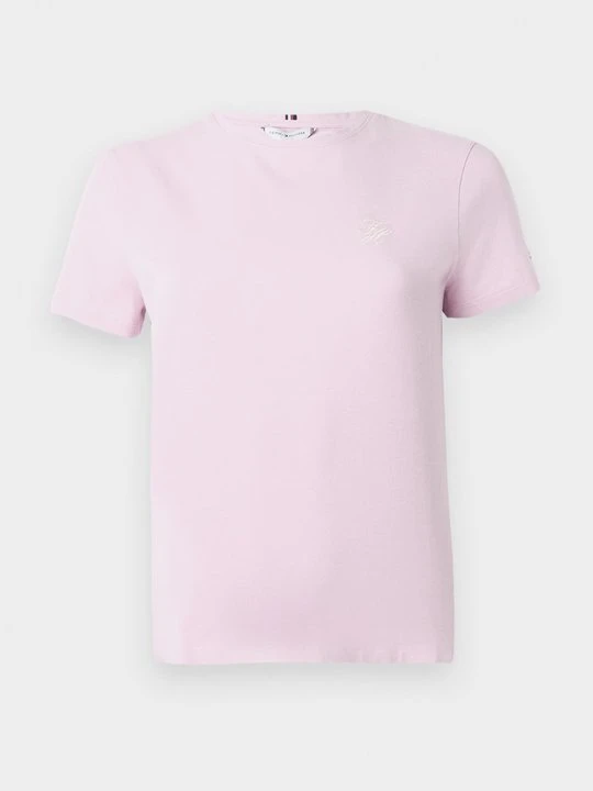 Zdjęcie produktu T-shirt basic Tommy Hilfiger jasnoróżowy