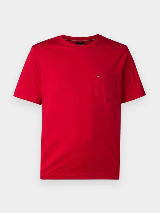 Zdjęcie produktu T-shirt basic Tommy Hilfiger czerwony