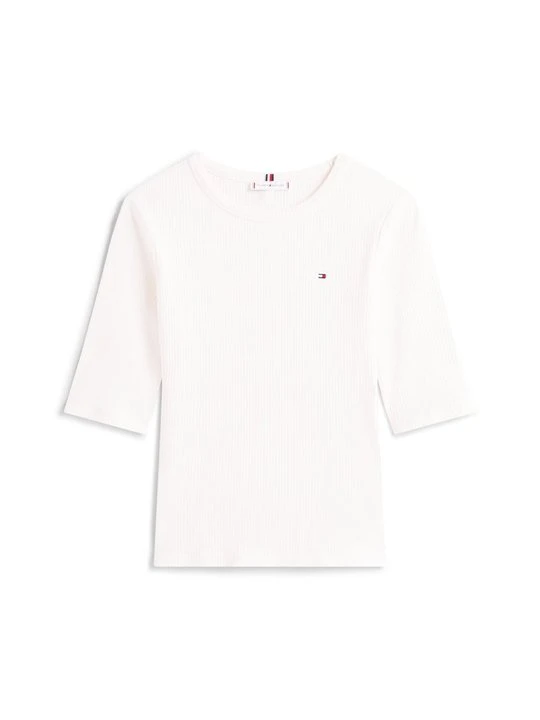 Zdjęcie produktu T-shirt z nadrukiem Tommy Hilfiger mleczny