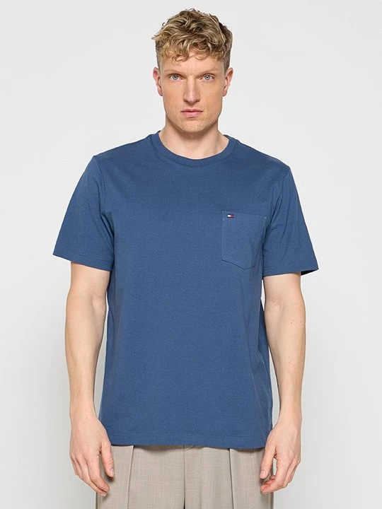 Zdjęcie produktu T-shirt basic Tommy Hilfiger niebieski
