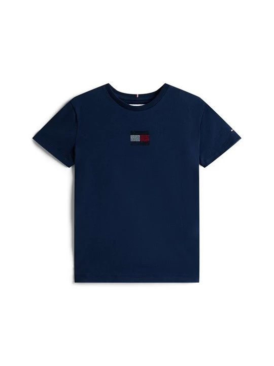 Zdjęcie produktu T-shirt basic Tommy Hilfiger granatowy