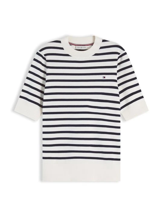 Zdjęcie produktu T-shirt basic Tommy Hilfiger beżowy