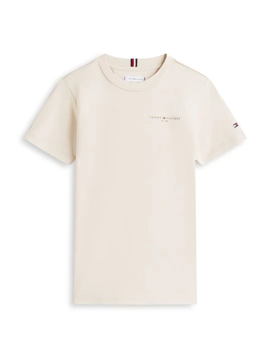 Zdjęcie produktu T-shirt basic Tommy Hilfiger beżowy