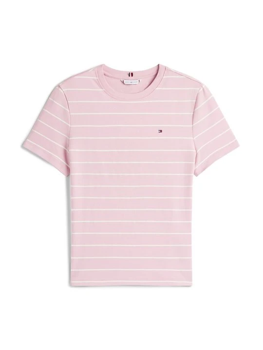 Zdjęcie produktu T-shirt basic Tommy Hilfiger różowy