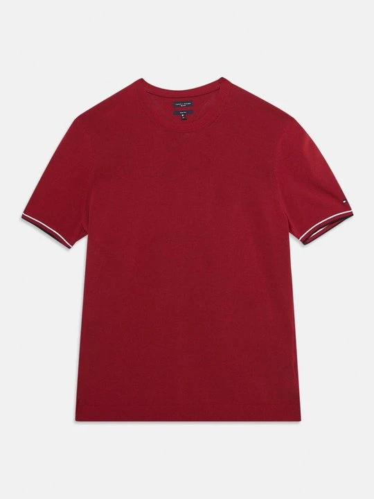 Zdjęcie produktu T-shirt basic Tommy Hilfiger czerwony