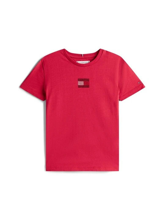 Zdjęcie produktu T-shirt basic Tommy Hilfiger czerwony