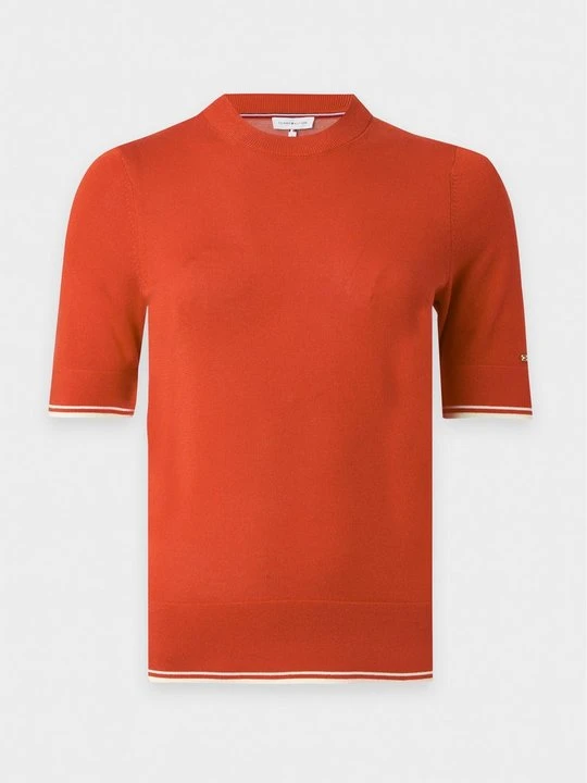 Zdjęcie produktu T-shirt basic Tommy Hilfiger czerwony