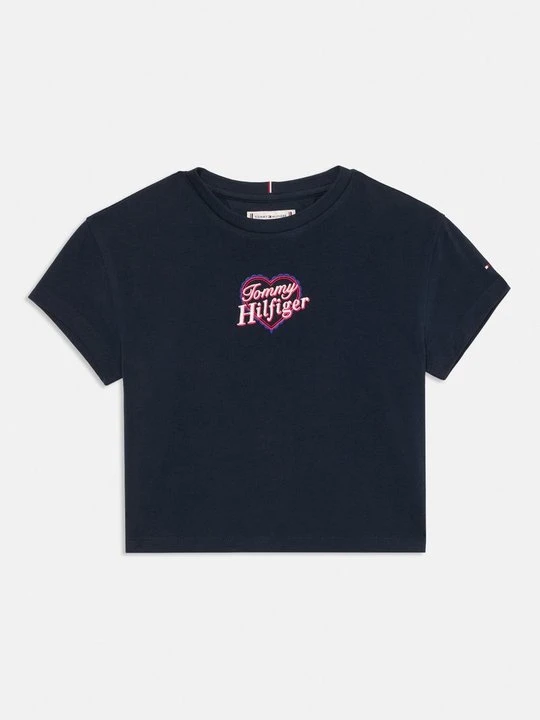 Zdjęcie produktu T-shirt basic Tommy Hilfiger granatowy