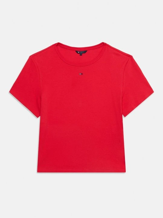 Zdjęcie produktu T-shirt basic Tommy Hilfiger jasnoczerwony