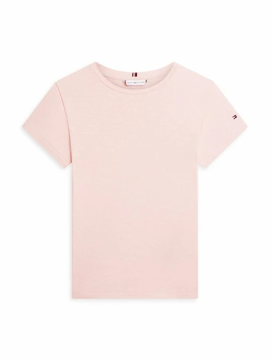 Zdjęcie produktu T-shirt basic Tommy Hilfiger jasnoróżowy