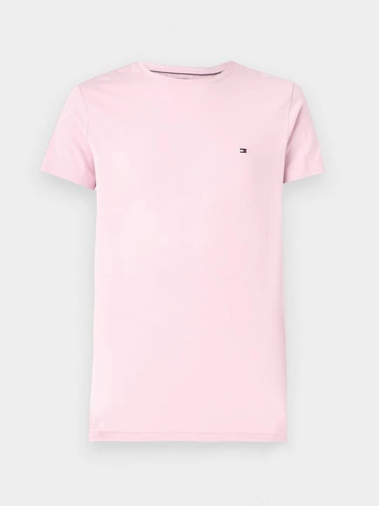 Zdjęcie produktu T-shirt basic Tommy Hilfiger jasnoróżowy