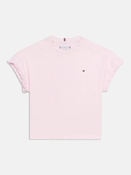 Zdjęcie produktu T-shirt basic Tommy Hilfiger jasnoróżowy