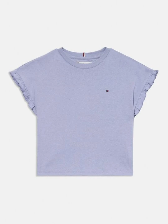 Zdjęcie produktu T-shirt basic Tommy Hilfiger liliowy