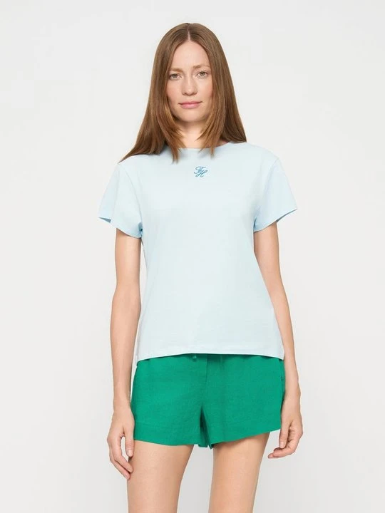 Zdjęcie produktu T-shirt basic Tommy Hilfiger niebieski