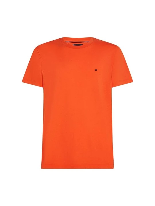 Zdjęcie produktu T-shirt basic Tommy Hilfiger pomarańczowy