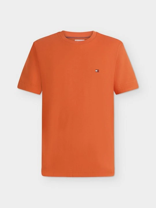 Zdjęcie produktu T-shirt basic Tommy Hilfiger pomarańczowy