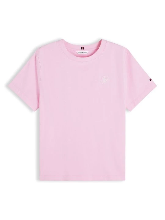 Zdjęcie produktu T-shirt basic Tommy Hilfiger różowy