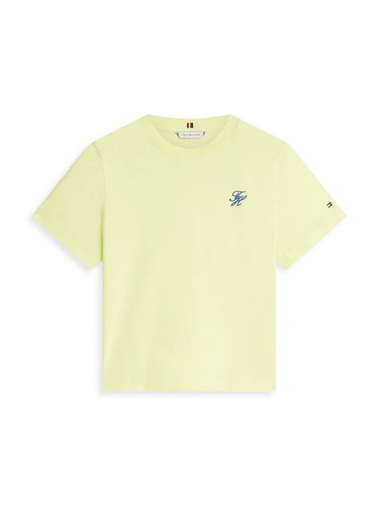 Zdjęcie produktu T-shirt basic Tommy Hilfiger żółty