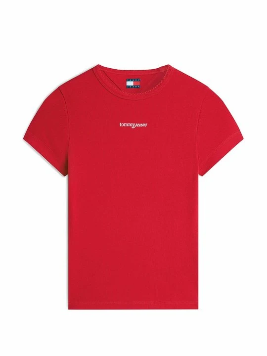 Zdjęcie produktu T-shirt basic Tommy Jeans czerwony