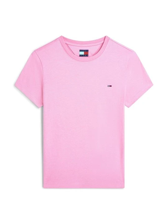 Zdjęcie produktu T-shirt basic Tommy Jeans różowy