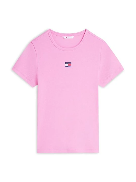 Zdjęcie produktu T-shirt basic Tommy Jeans różowy